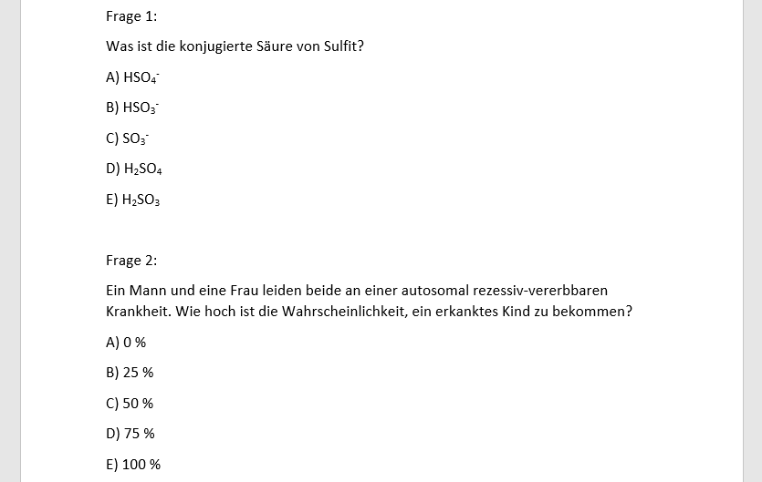 HAM Nat Vorbereitung